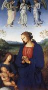 The Virgin and Child with an Angel Pietro Perugino